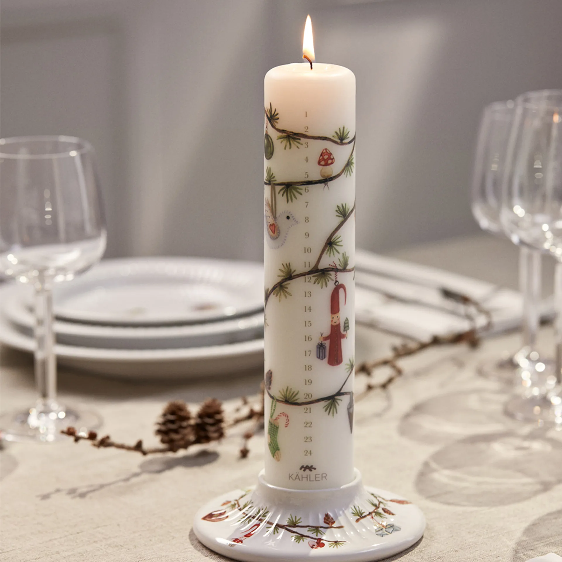 Hammershøi Christmas Adventsljus Ø5 cm, 2023 Kähler