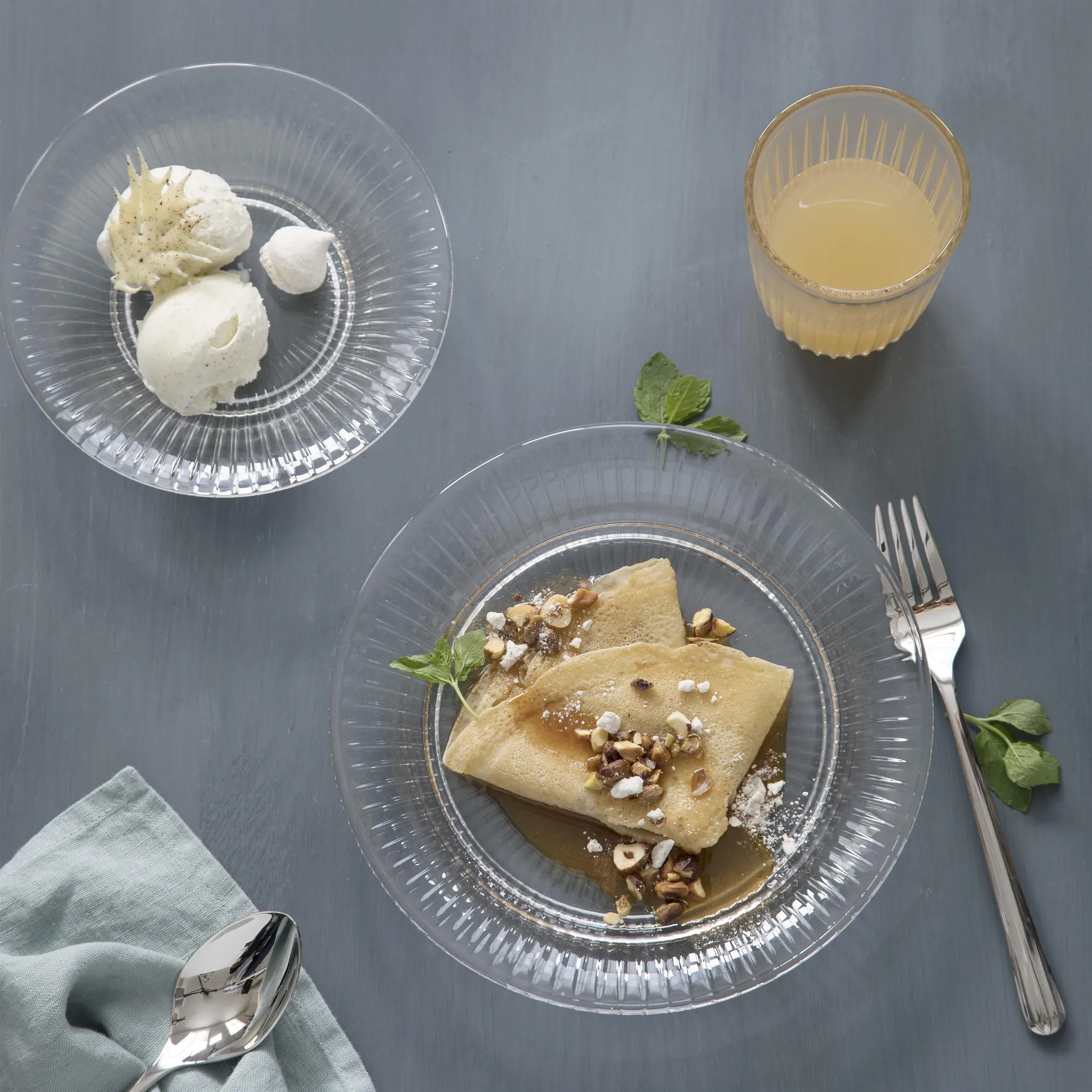 Hammershøi glastallrik Ø17 cm, klar Kähler