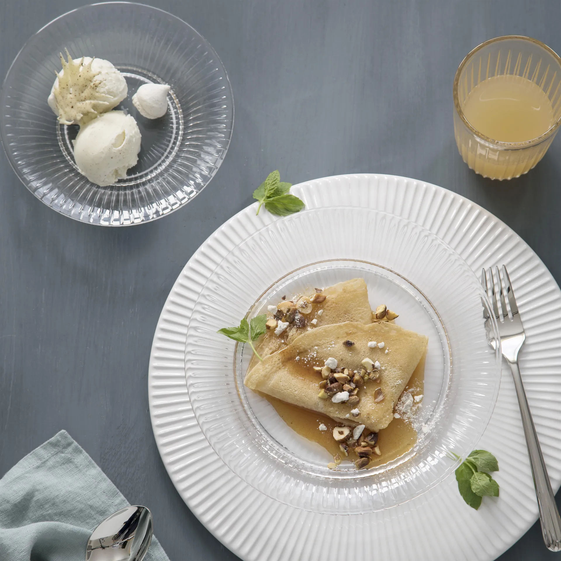 Hammershøi glastallrik Ø17 cm, klar Kähler