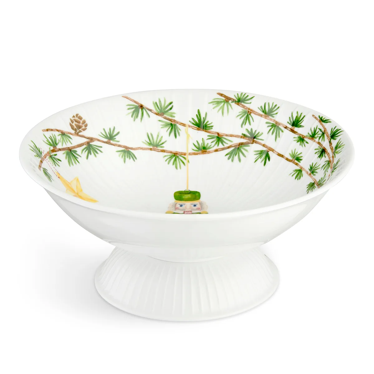 Kähler Hammershøi julskål på fot Ø23 cm Vit