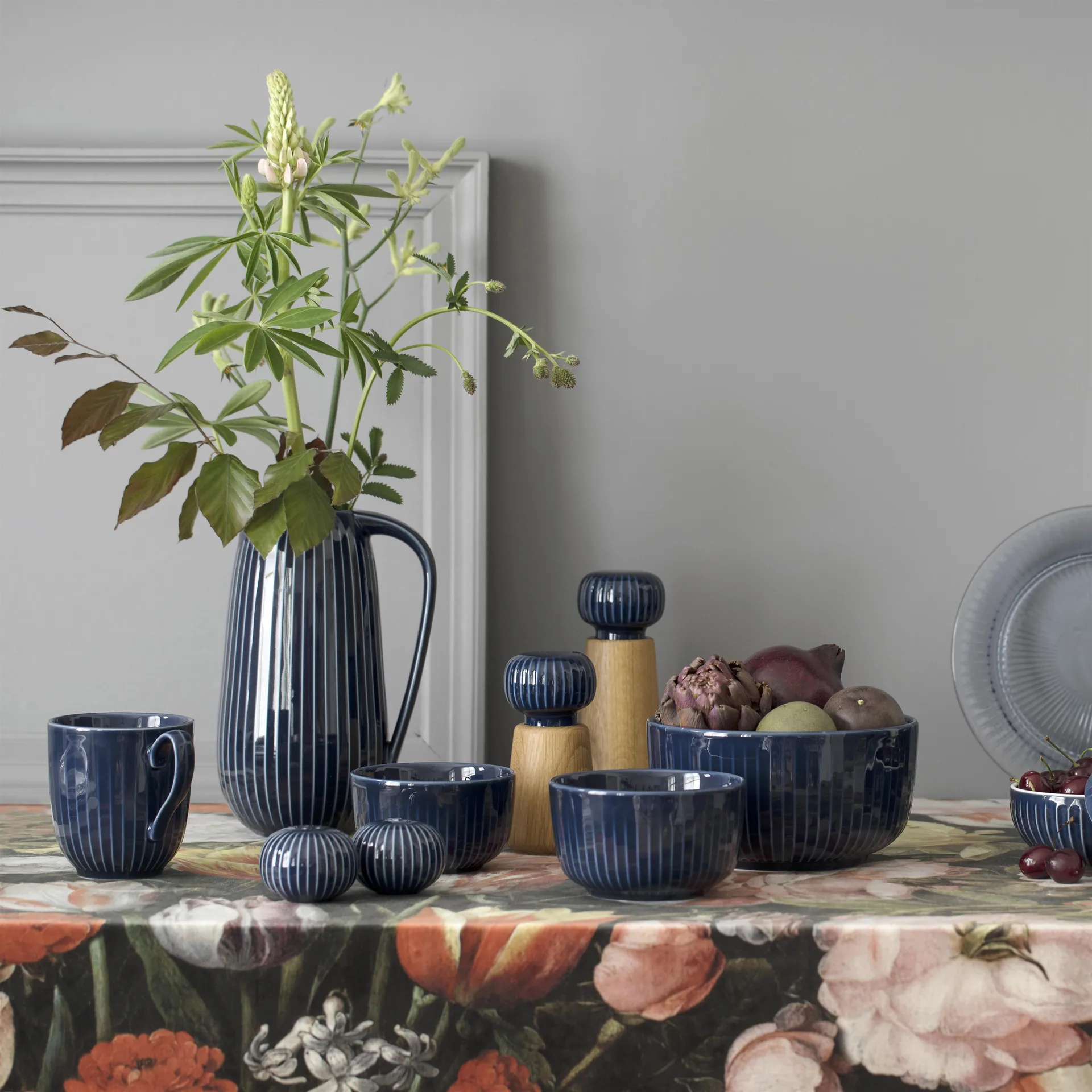 Hammershøi kryddkvarn liten, indigo Kähler