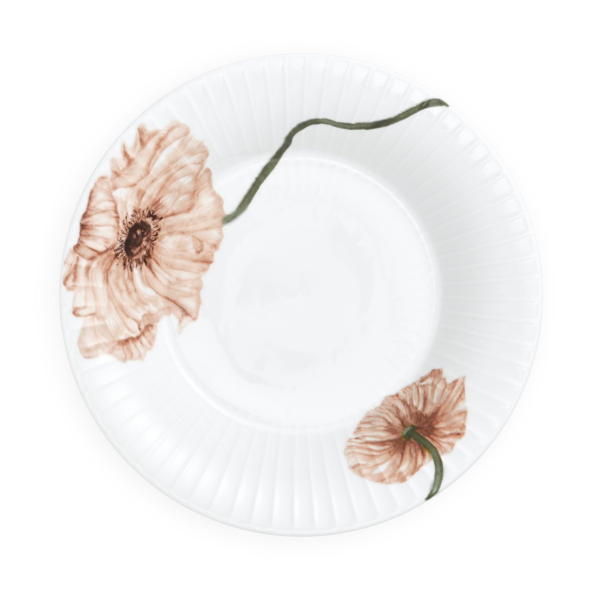 Kähler Hammershi Poppy djup tallrik 21 cm Vit | Skandinavisk Design | Djupa tallrikar | Vit