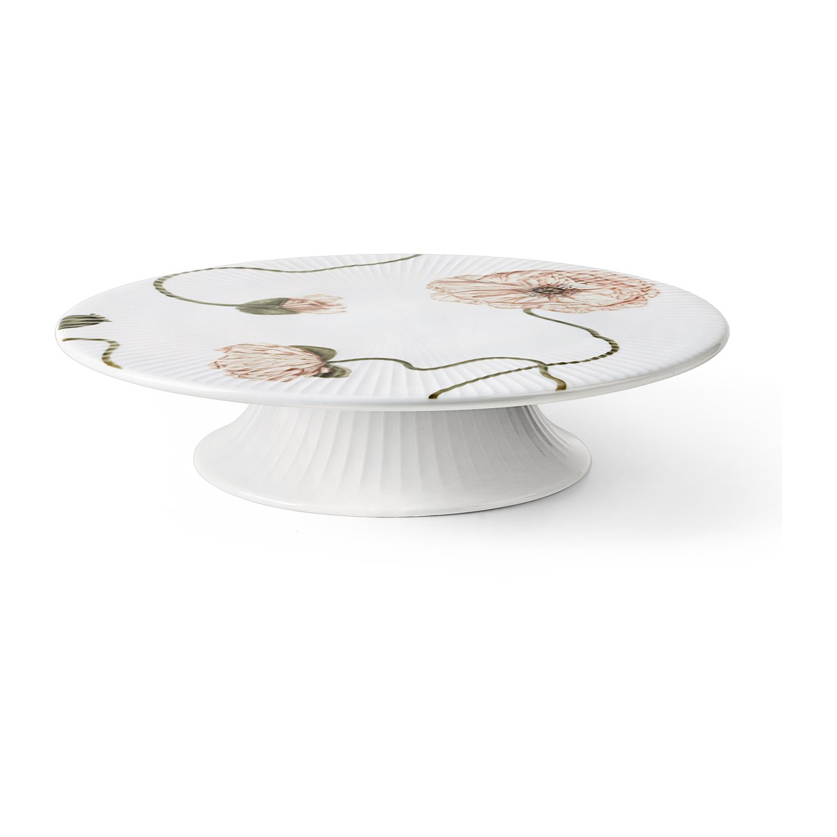 Kähler Hammershi Poppy Tårtfat 30 cm Vit | Skandinavisk Design | Tårtfat & Kakfat | Vit