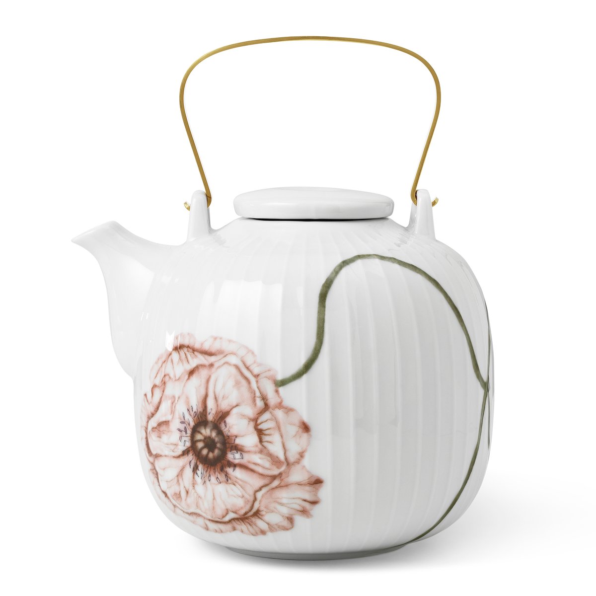 Kähler Hammershi Poppy tekanna 1,2 L Vit | Skandinavisk Design | Tekannor | Vit