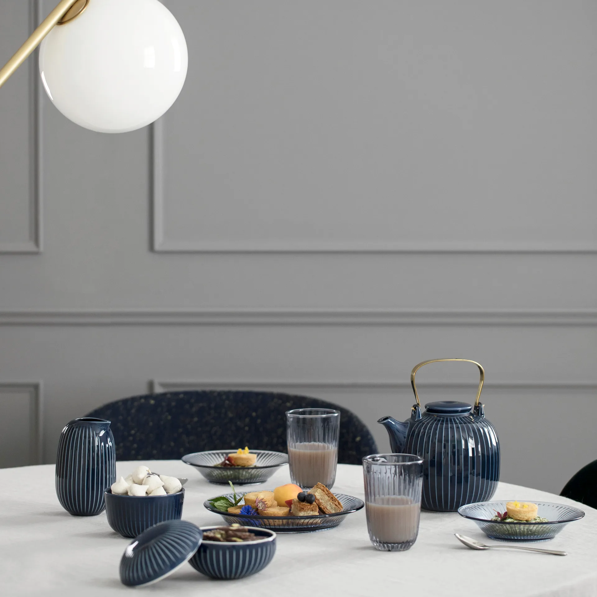 Hammershøi skål Ø12 cm, indigo Kähler