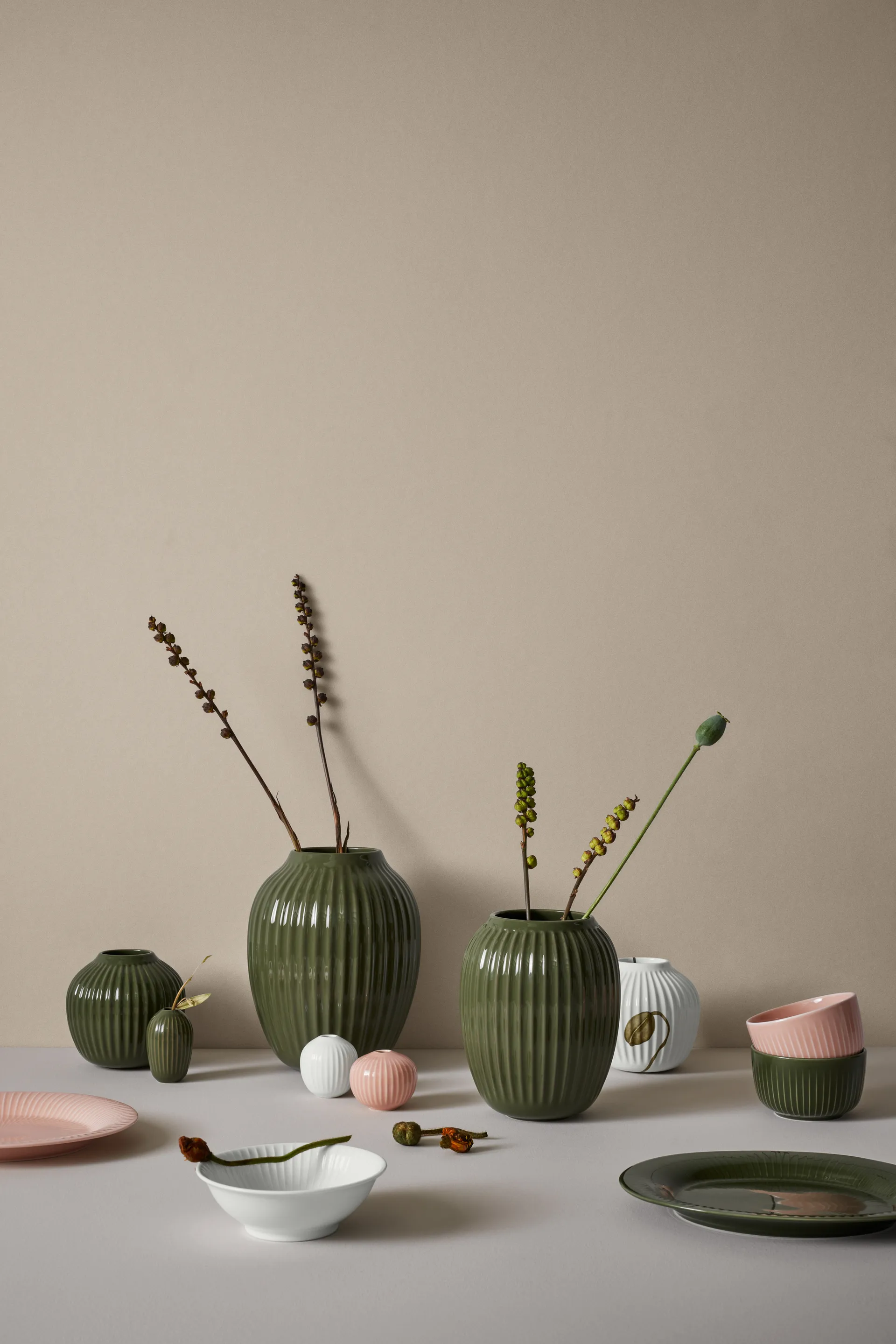 Hammershøi skål Ø12 cm, Mörkgrön Kähler