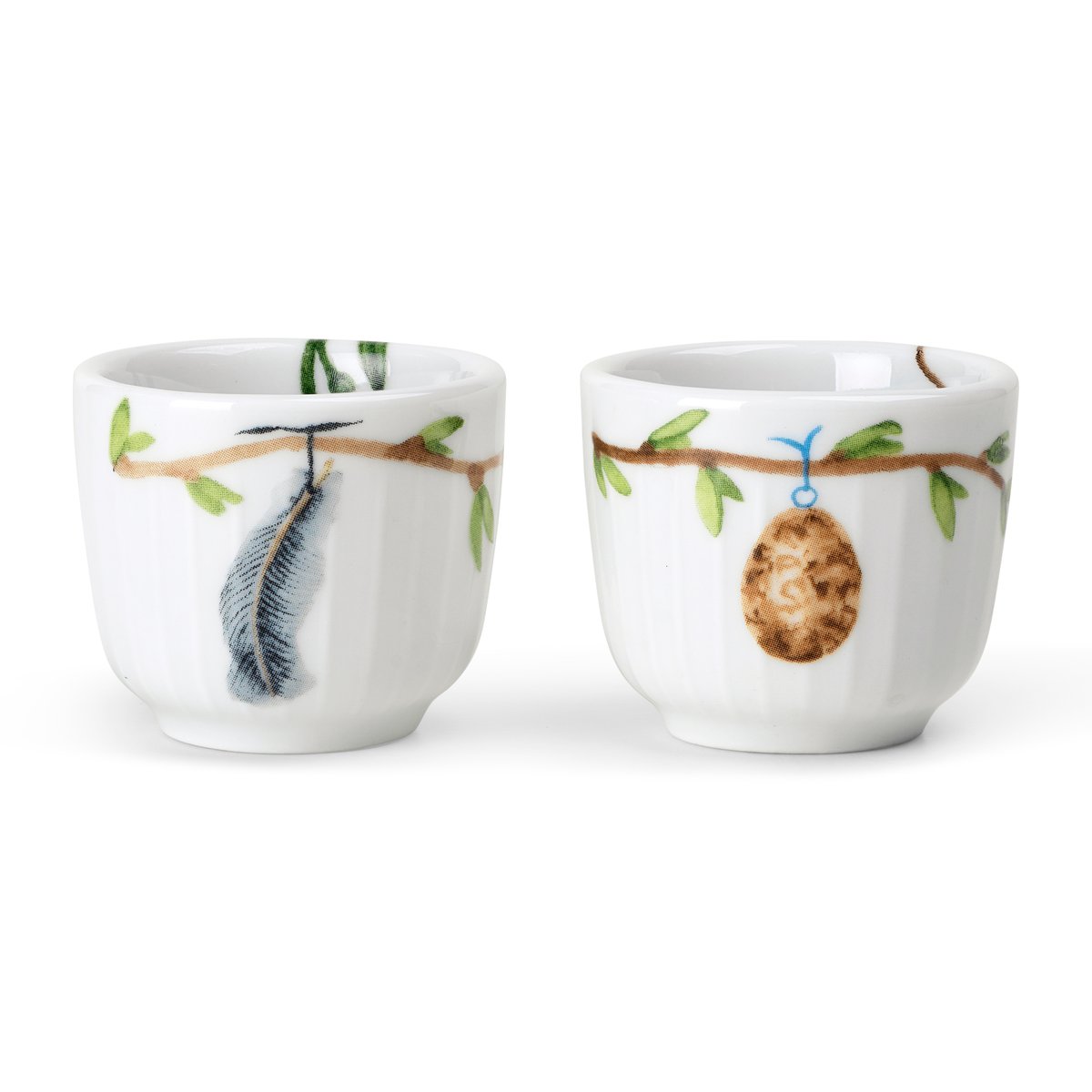 Kähler Hammershi Spring äggkopp 5 cm 2-pack Vit | Skandinavisk Design | Äggkoppar | Vit