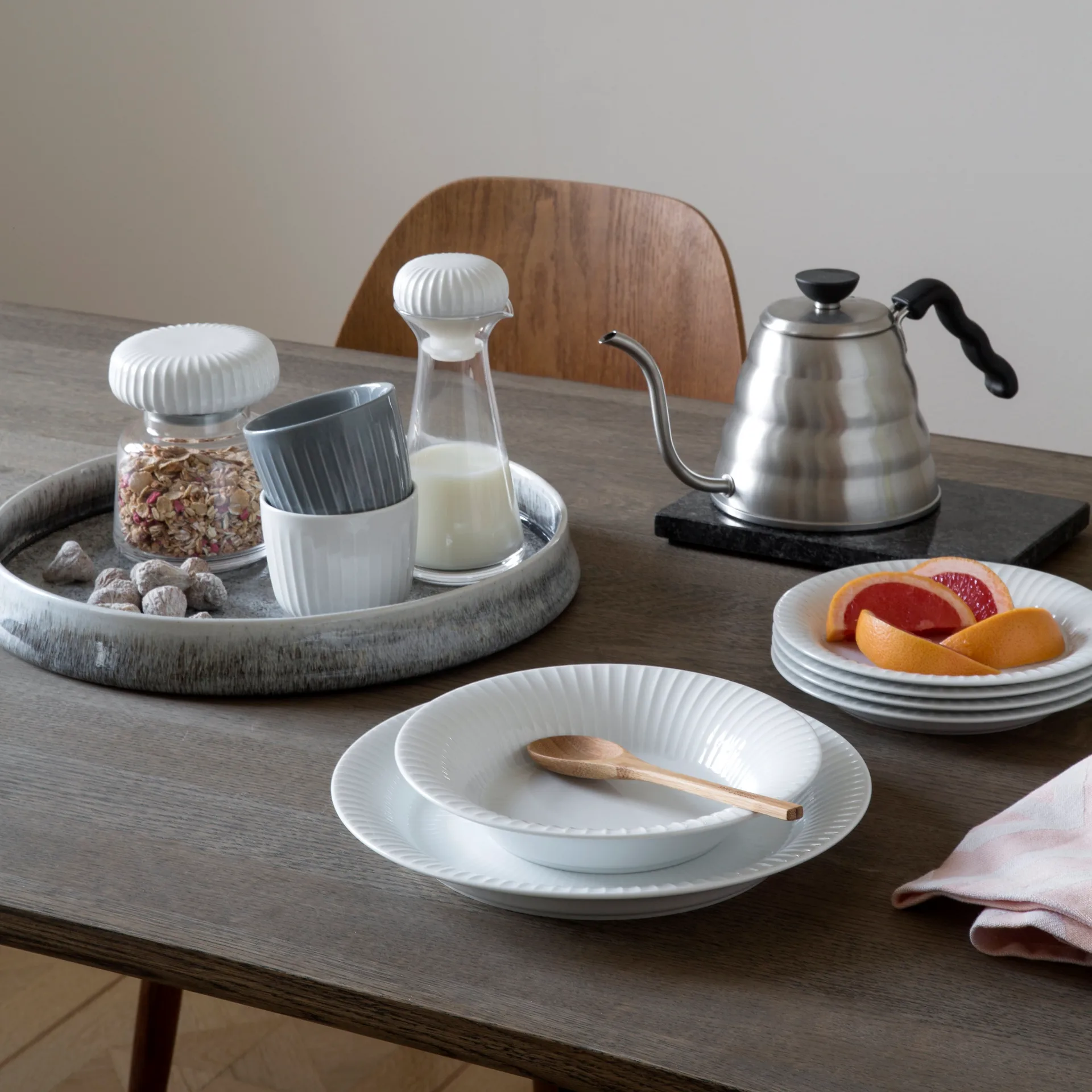 Hammershøi tallrik vit, Ø 27 cm Kähler