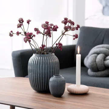 Hammershøi vas - Antracitgrå, mellan 21 cm - Kähler