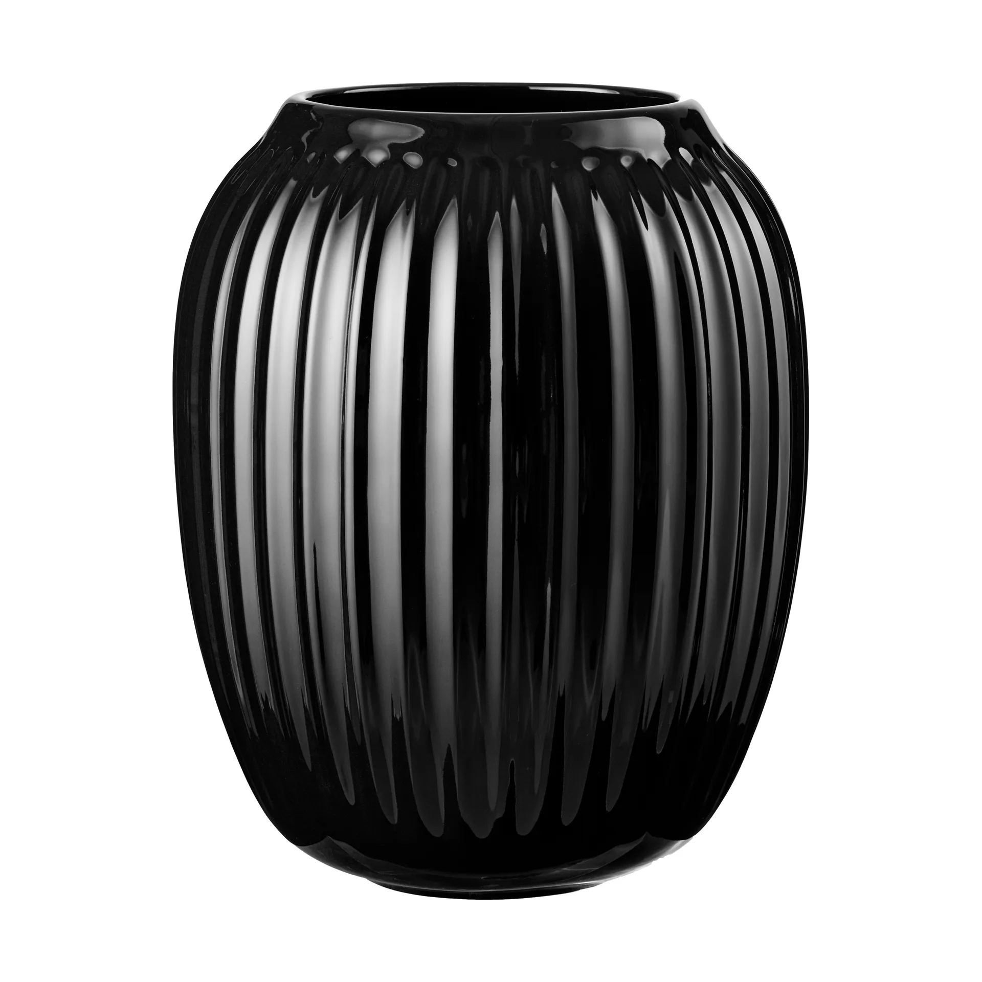 Hammershøi vas, Svart, mellan 21 cm Kähler