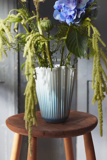 Hammershøi vas unfold - Blå, 20,5 cm - Kähler