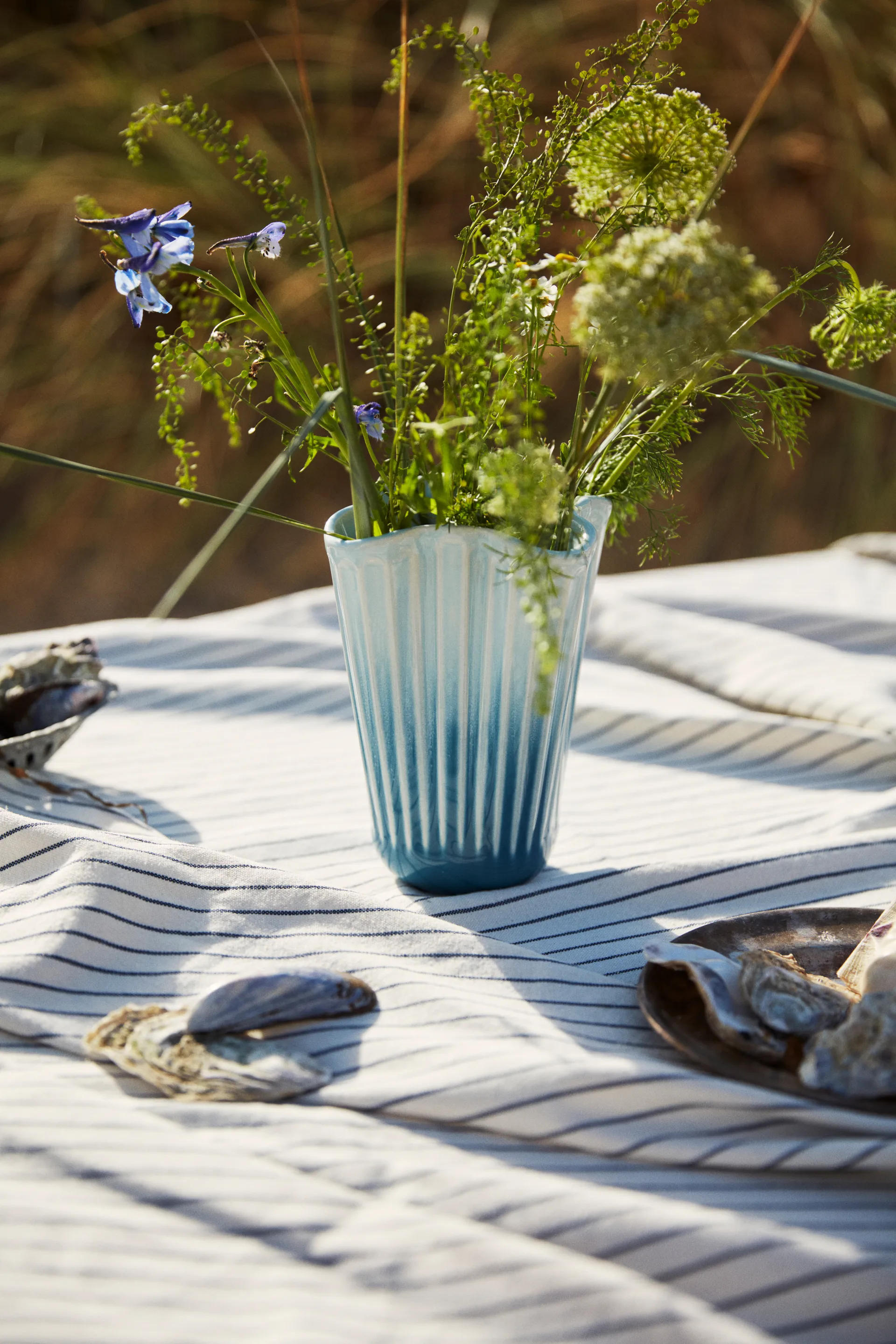 Hammershøi vas unfold, Blå, 20,5 cm Kähler