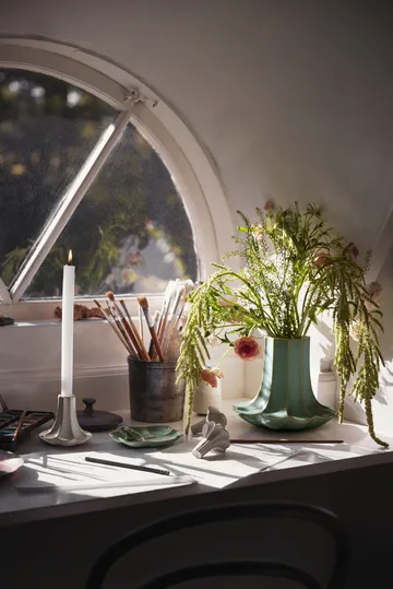 Kantarell ljusstake - Sand, 10 cm - Kähler