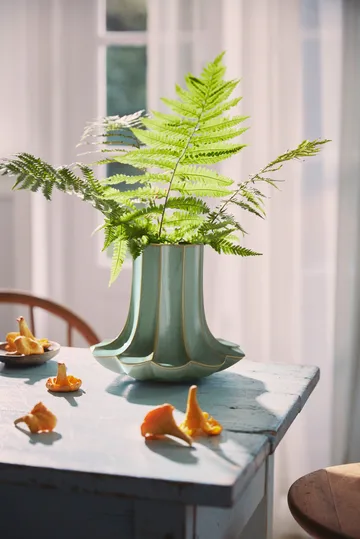 Kantarell vas - Grön, 20,5 cm - Kähler