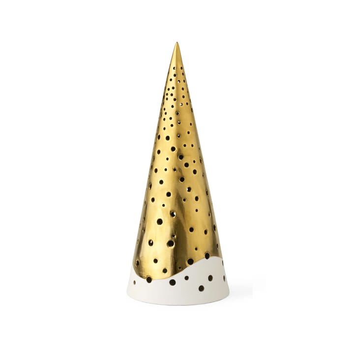 Nobili ljusstake mellan - Guld-vit - Kähler