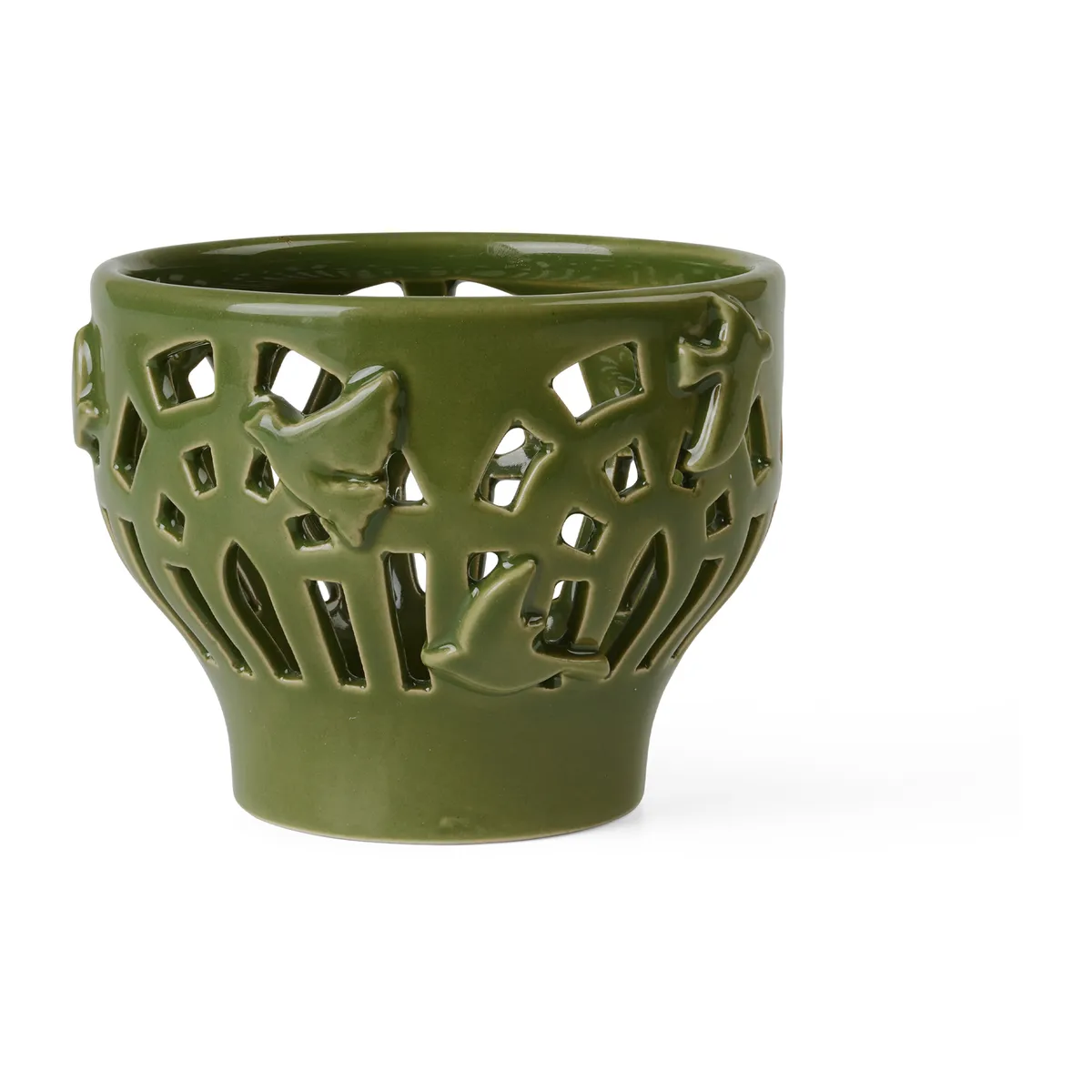 Kähler Orangery ljuslykta Ø9 cm Green garden