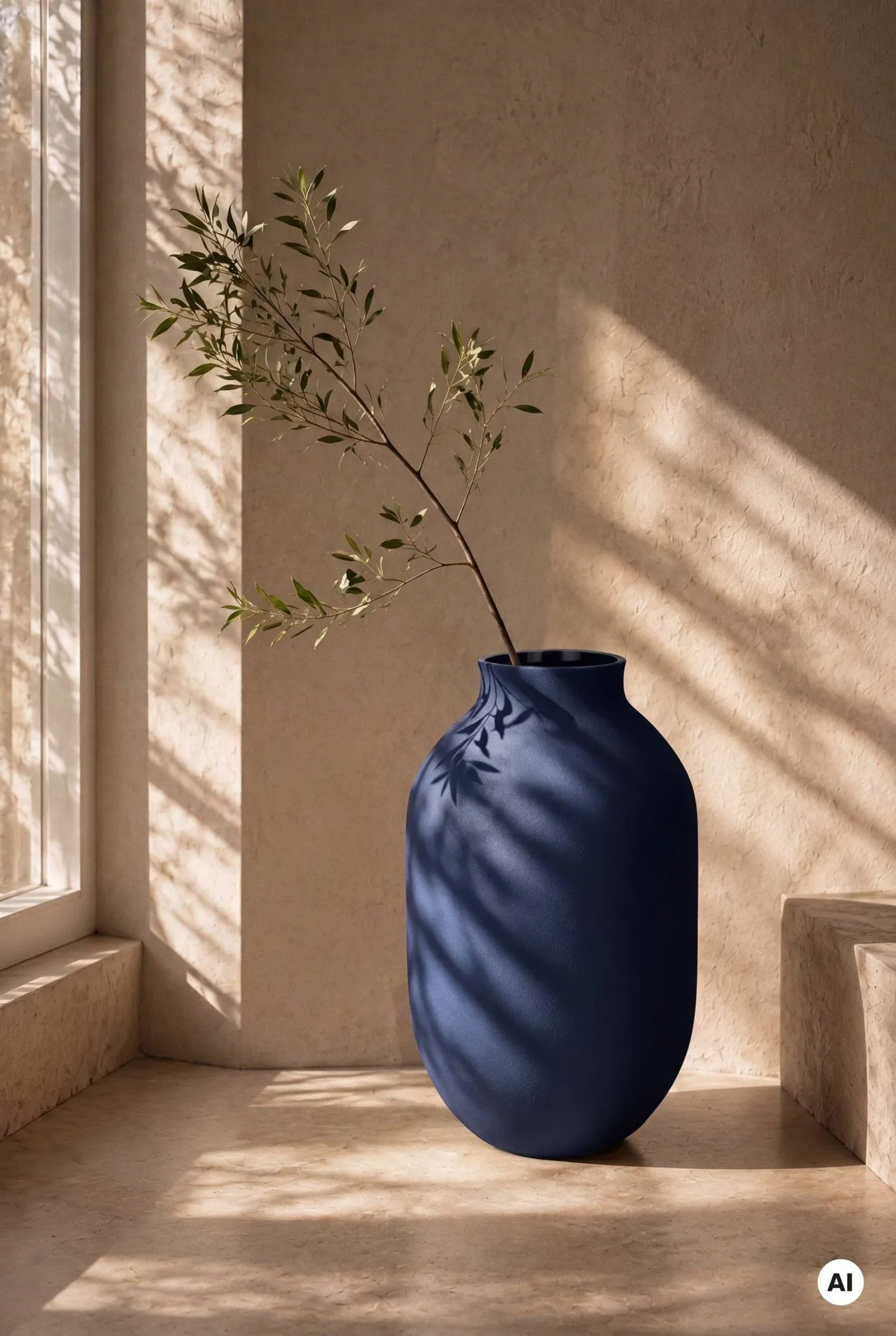 Studio Omaggio vas, Blå, 50 cm Kähler Studio Omaggio vas, Blå, 50 cm Kähler