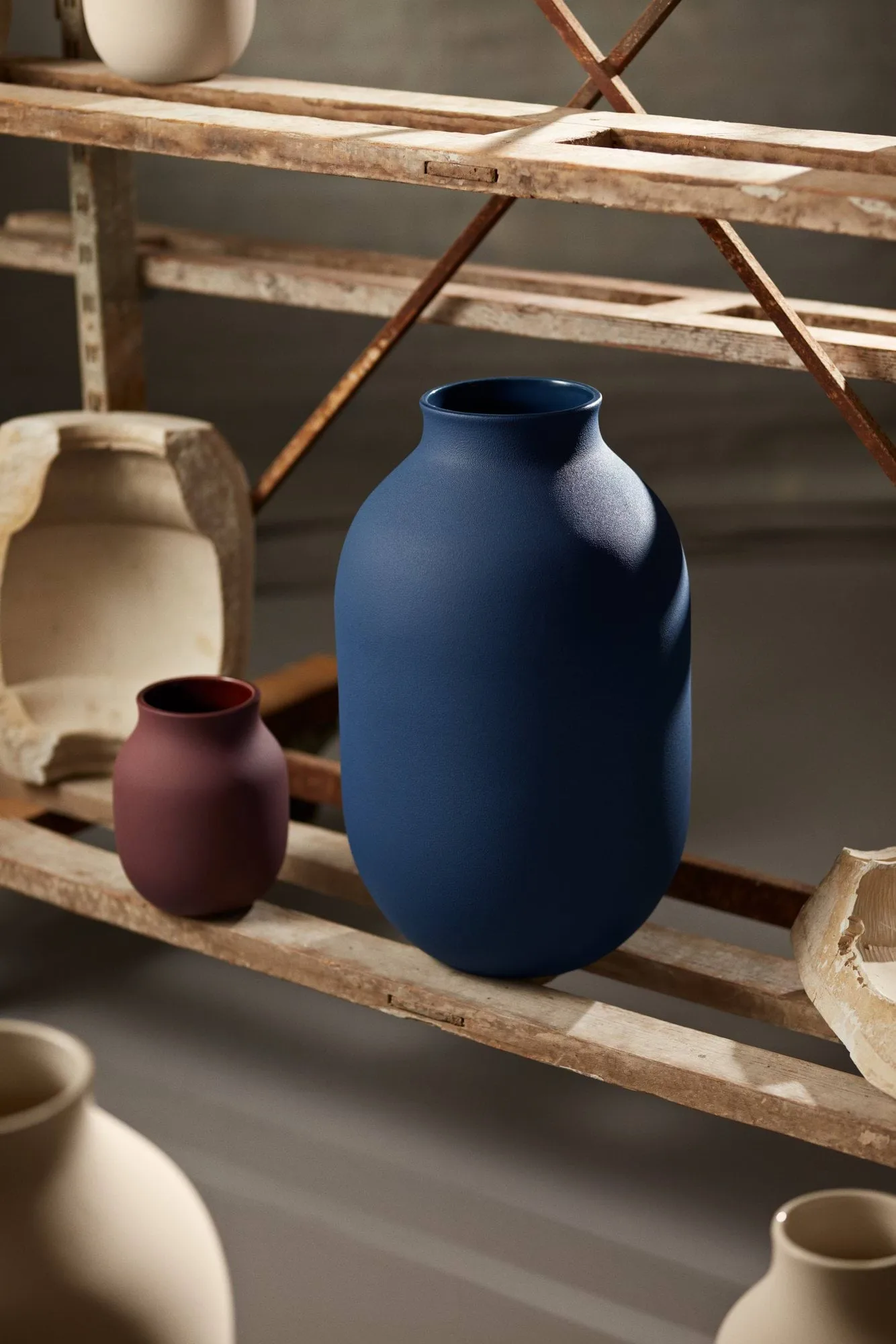 Studio Omaggio vas, Blå, 50 cm Kähler Studio Omaggio vas, Blå, 50 cm Kähler