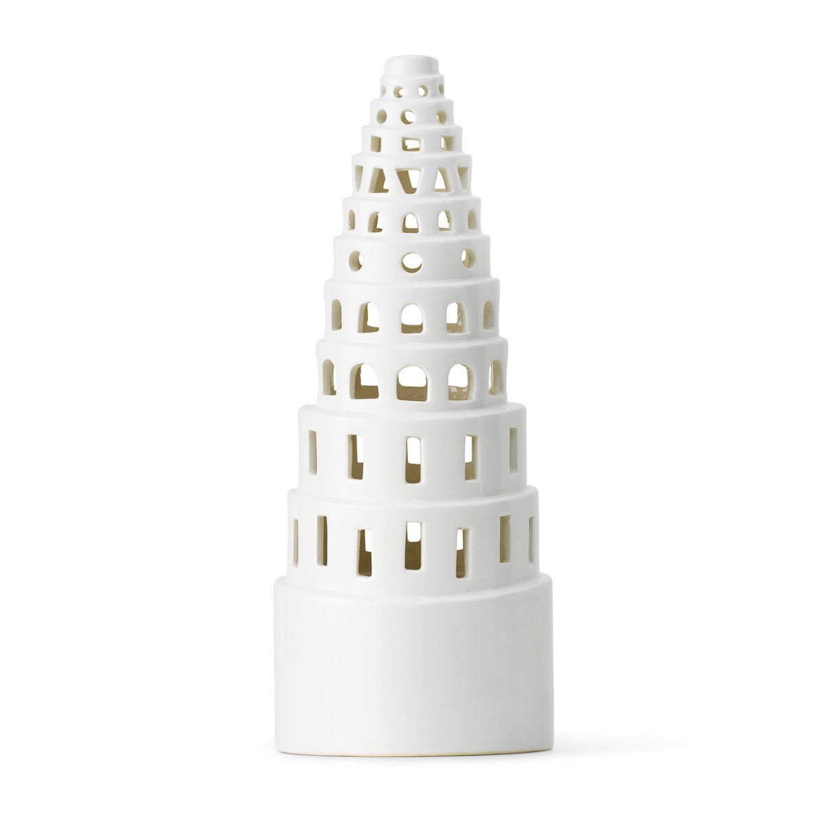 Kähler Urbania ljushus Babel | Skandinavisk Design | Ljuslyktor & Ljusfat | Vit
