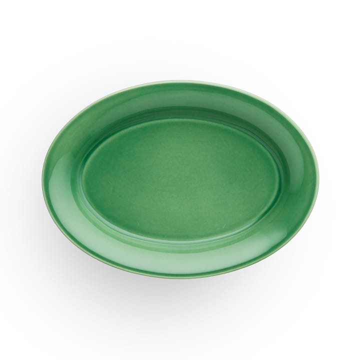 Ursula oval tallrik 13x18 cm - Mörkgrön - Kähler