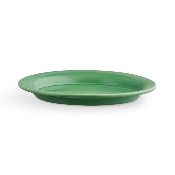 Ursula oval tallrik 13x18 cm, Mörkgrön Kähler