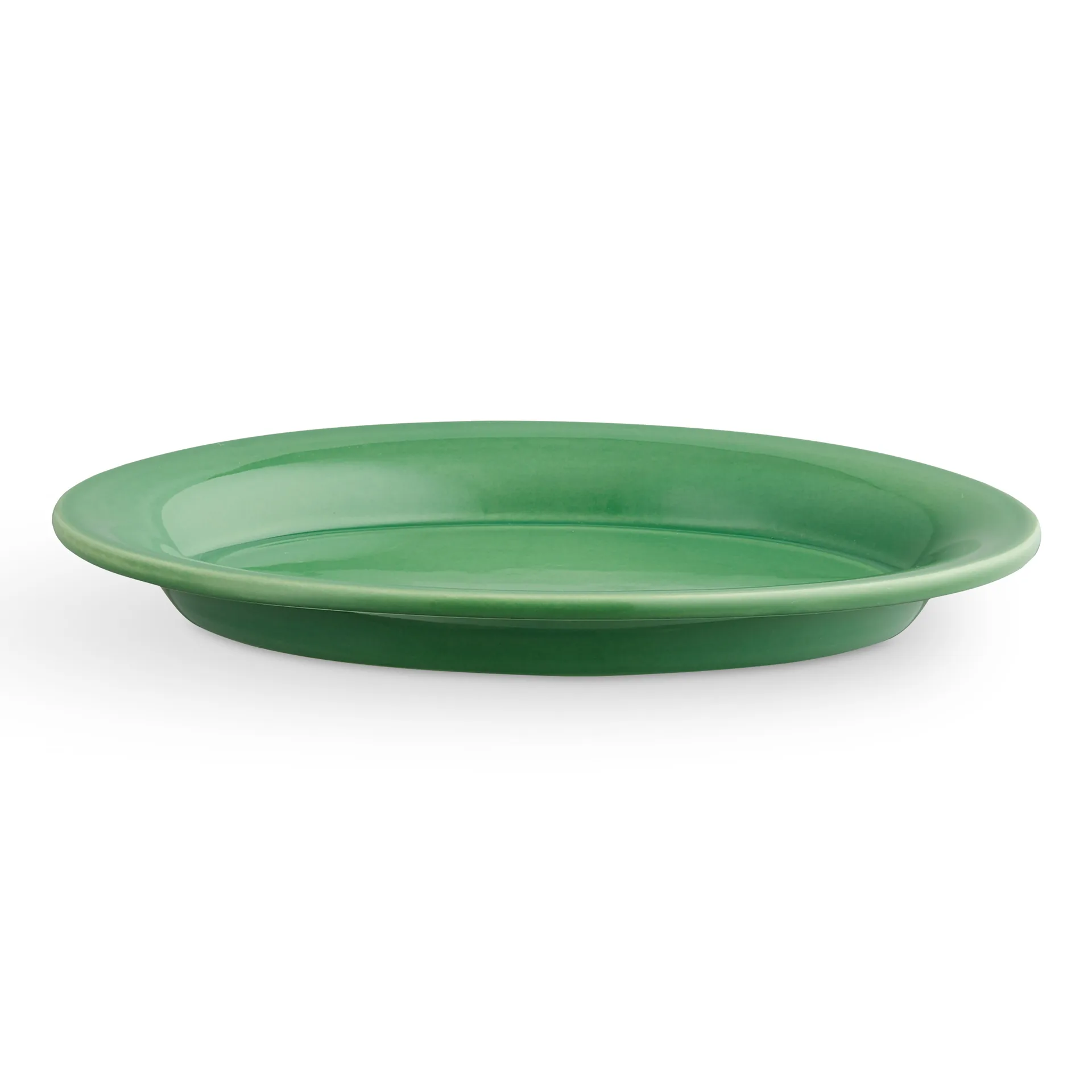 Ursula oval tallrik 16x22 cm, Mörkgrön Kähler