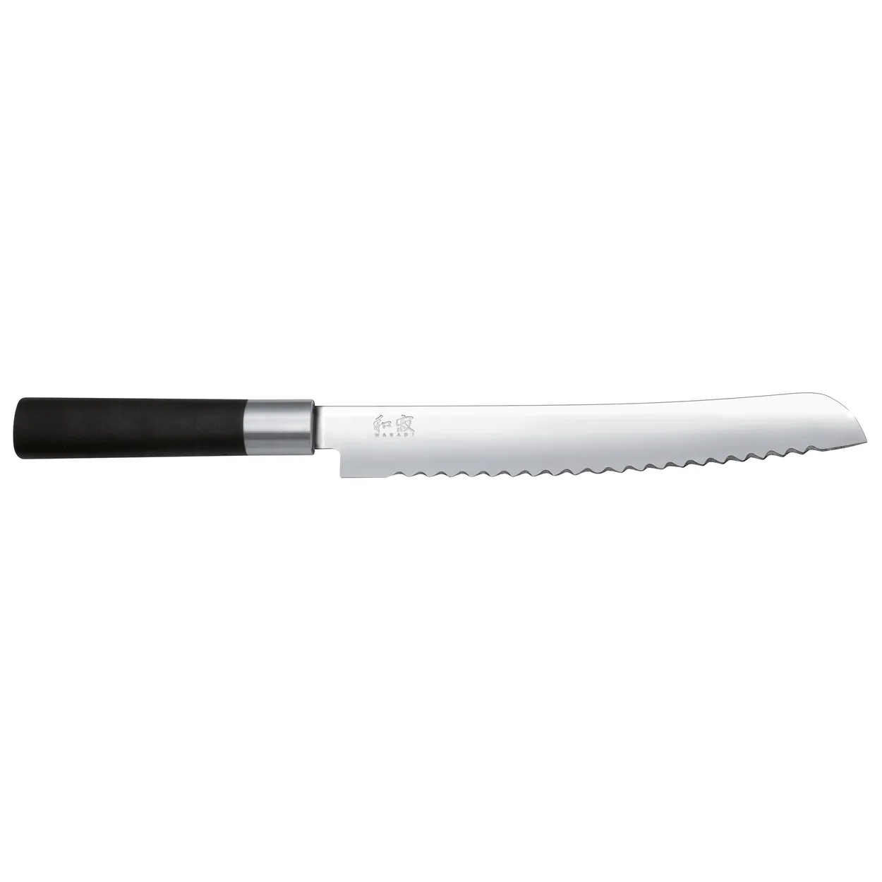 Kai Wasabi Black brödkniv 23 cm | Skandinavisk Design | Brödknivar | Silverfärgad