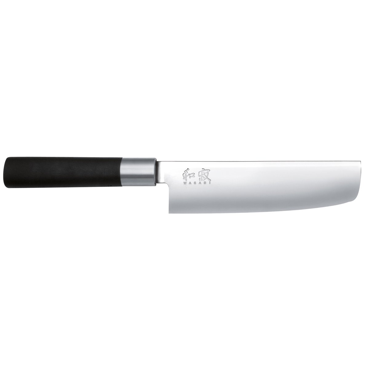 Kai Wasabi Black nakirikniv 16,5 cm | Skandinavisk Design | Grönsaksknivar | Silverfärgad