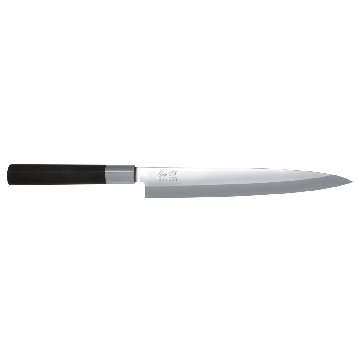 Kai Wasabi Black sashimi, -yanagibakniv 21 cm | Skandinavisk Design | Filéknivar | Silverfärgad