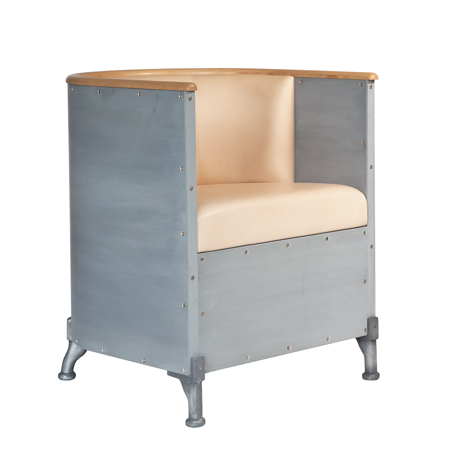 Aluminium Etch fåtölj, Tärnsjö natural-etch aluminium-beech Källemo