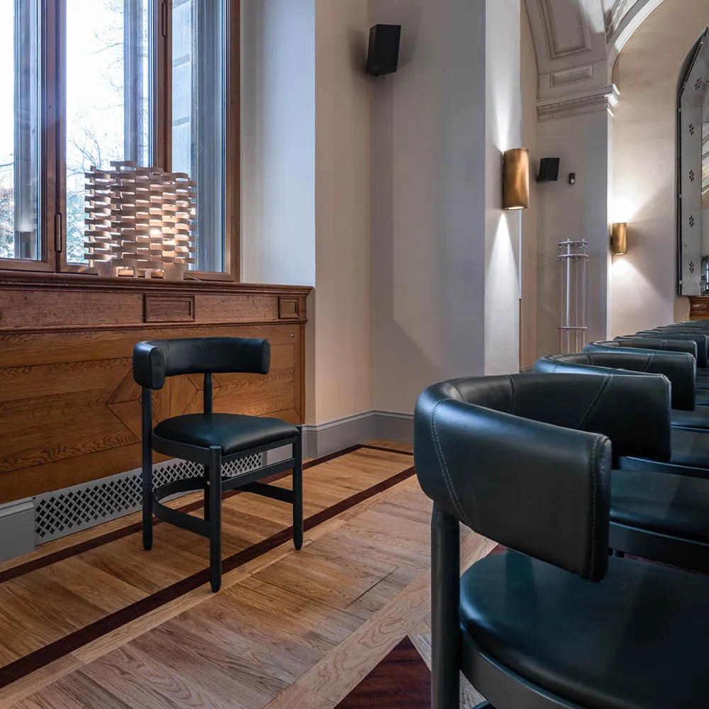 Botero karmstol, Läder Tärnsjö 8420 grön-grönt askstativ Källemo