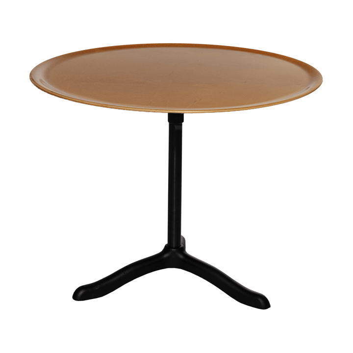 Cassis soffbord Ø47 cm - Black anodized aluminum-birch - Källemo