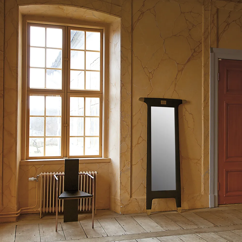 Concrete karmstol, Röd-förkopprat stativ Källemo