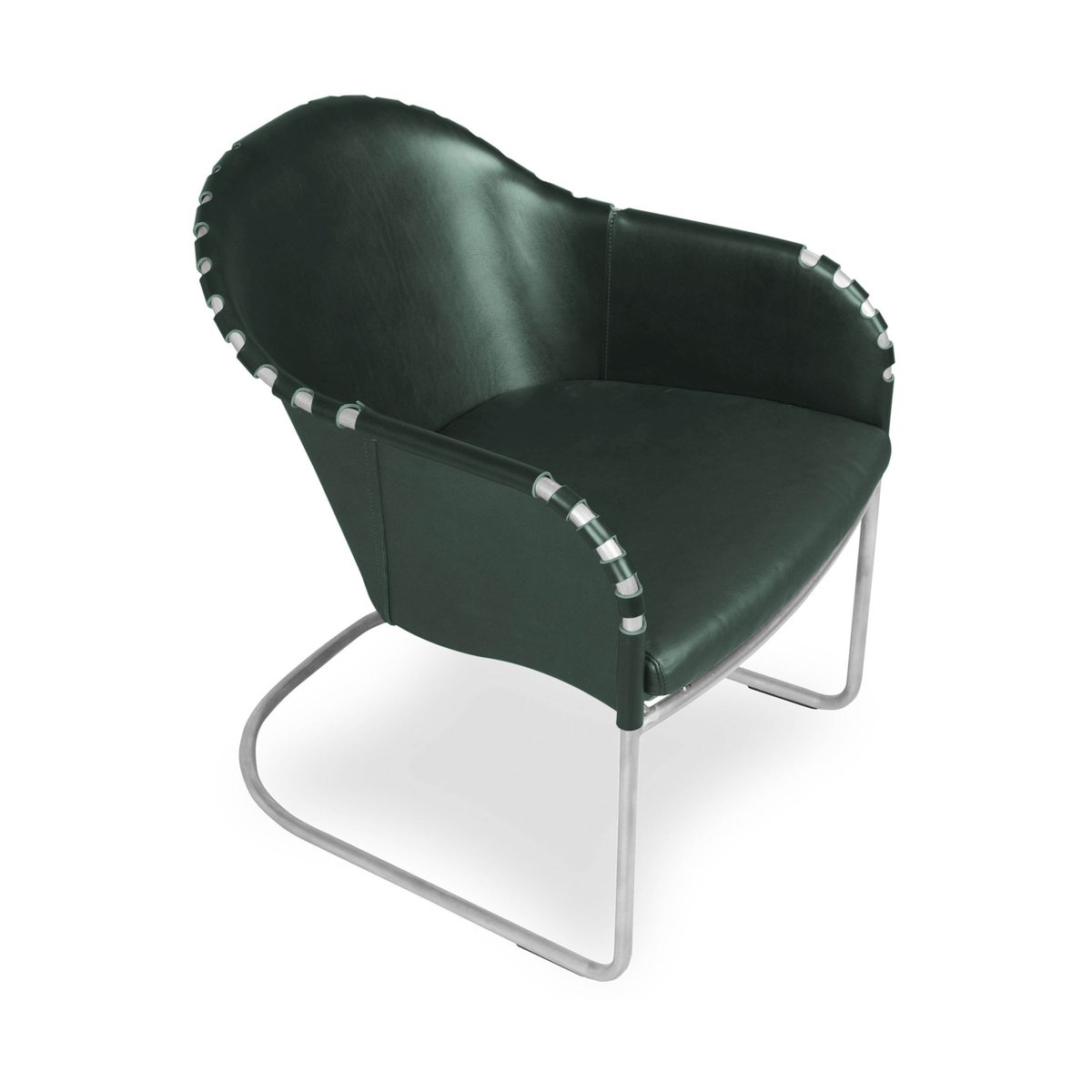 Källemo Ingo fåtölj Grön-matt krom | Skandinavisk Design | Fåtöljer & Fotpallar | Grön