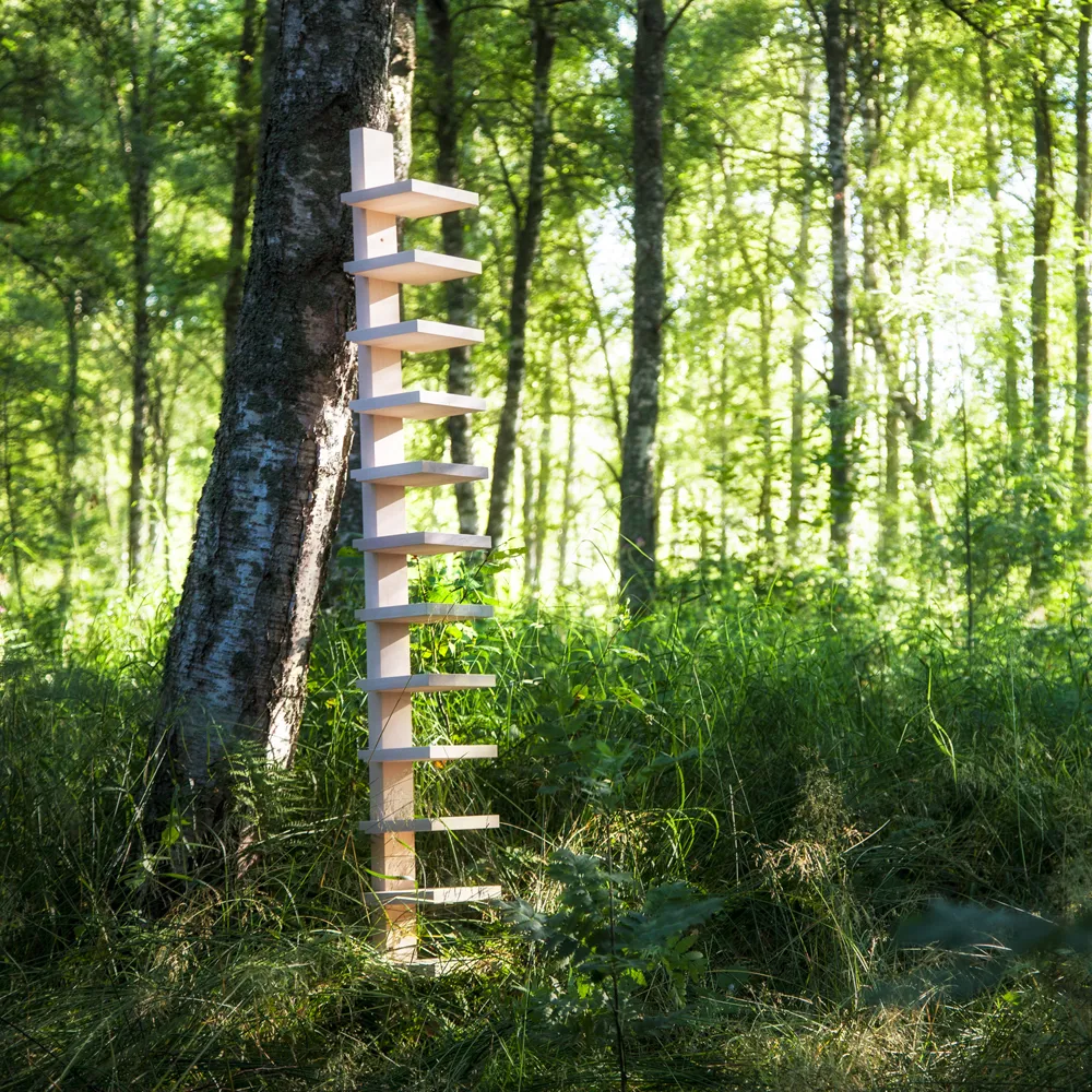 Pilaster vägghylla, Såpad björk Källemo