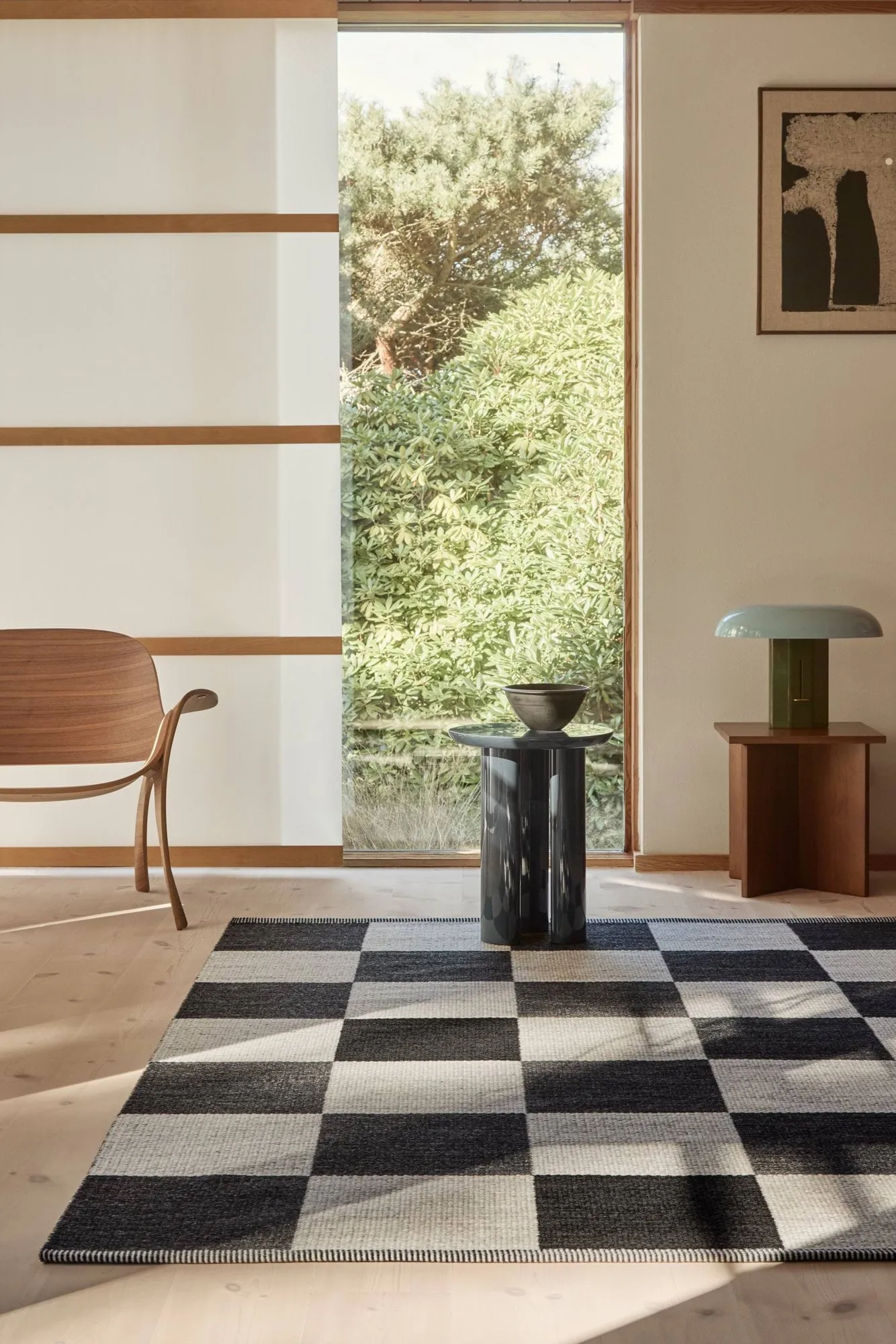 Checkerboard Icon matta, 554 Midnight black, 200x300 cm Kasthall