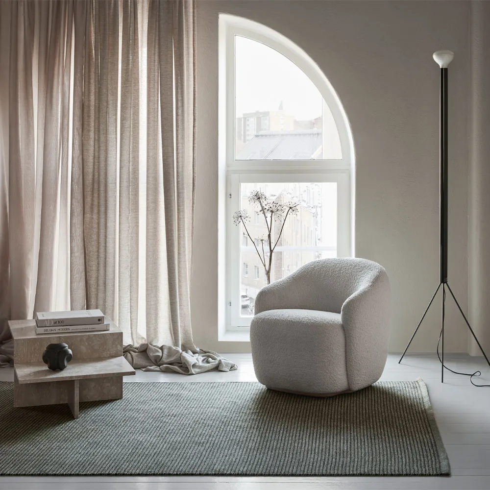 Dot Icon matta backing, Silver green 883 200x300 cm Kasthall