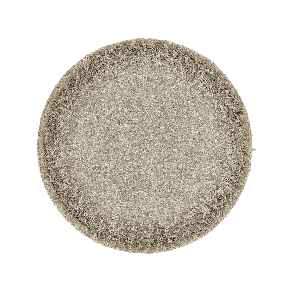 Kasthall Feather Matta rund Heron 280 cm | Skandinavisk Design | Ullmattor | Beige