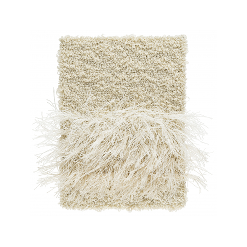 Kasthall Feather Matta rund Swan 280 cm | Skandinavisk Design | Ullmattor | Beige