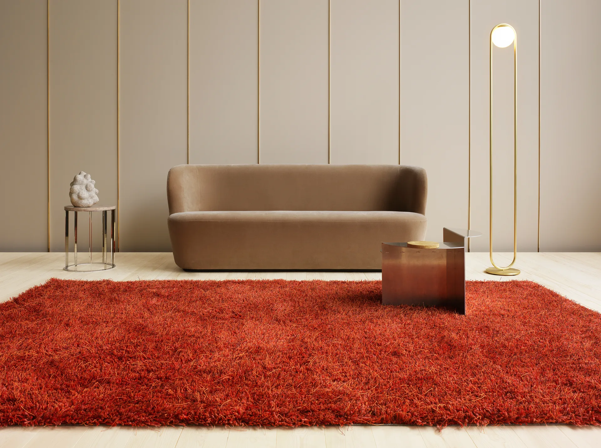 Moss matta 170x240 cm, Deep coral 100 Kasthall
