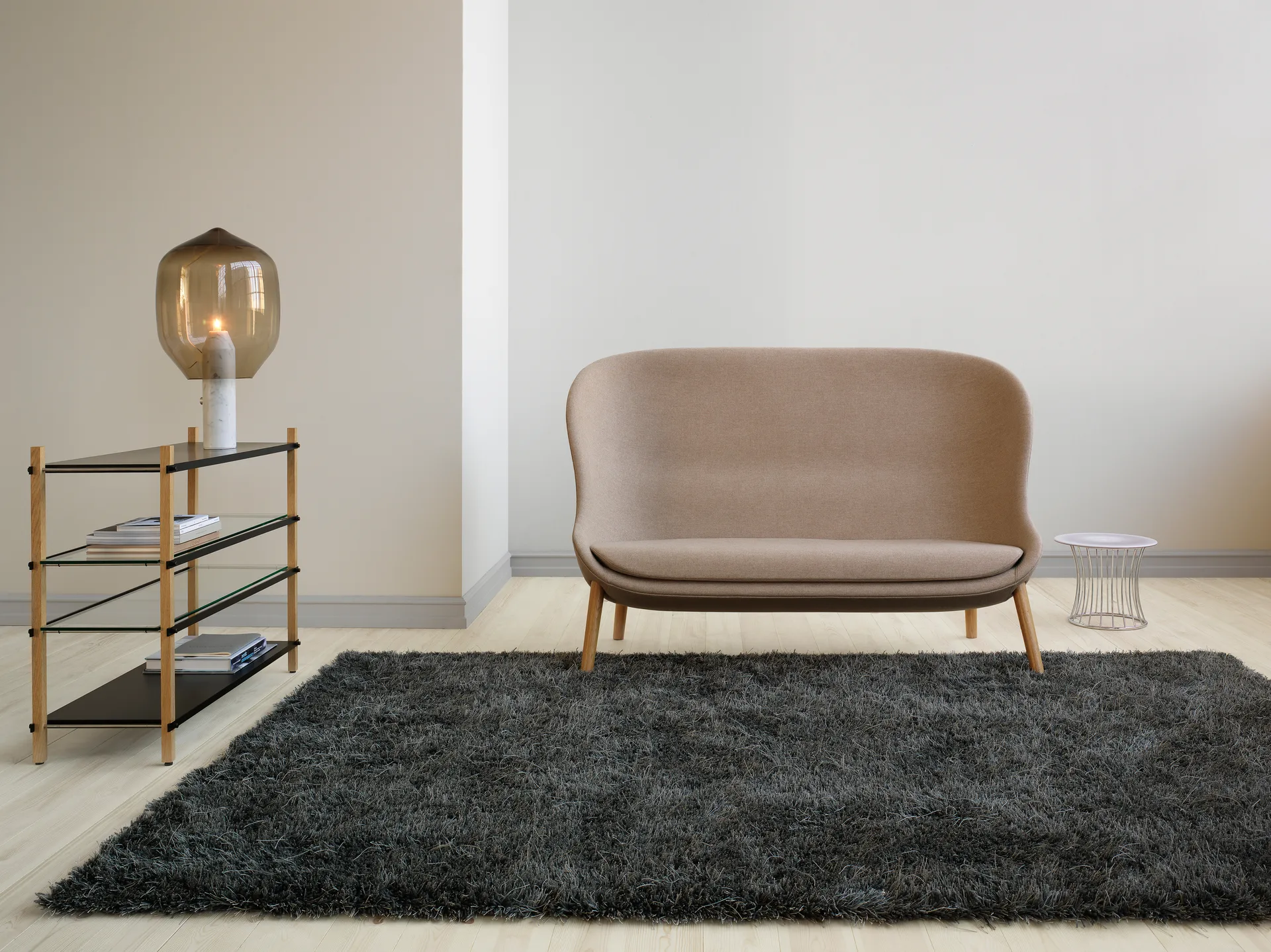 Moss matta 200x300 cm, Nickel grey 502 Kasthall