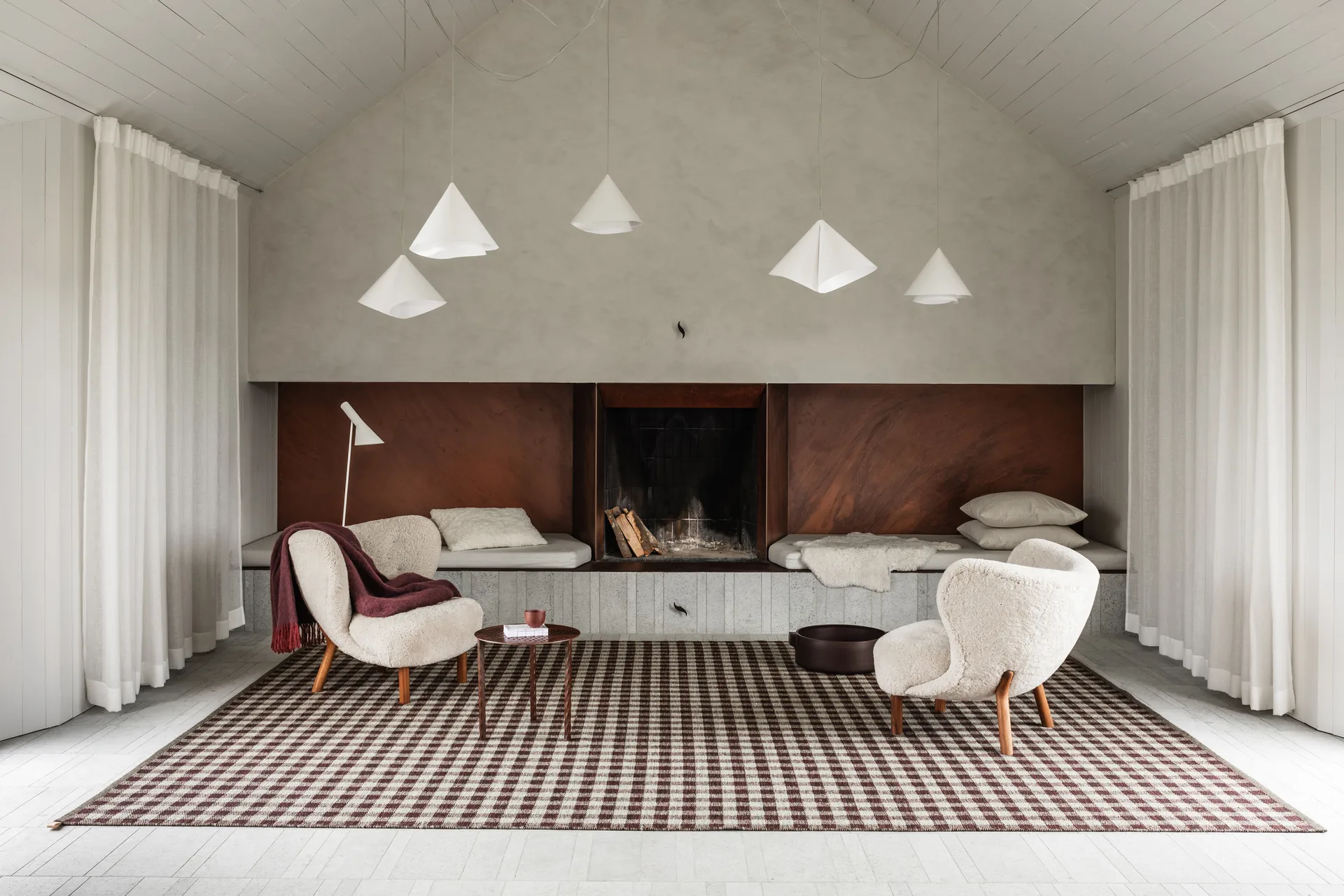 Vichy matta 240x350 cm, Mango Peach 461 Kasthall