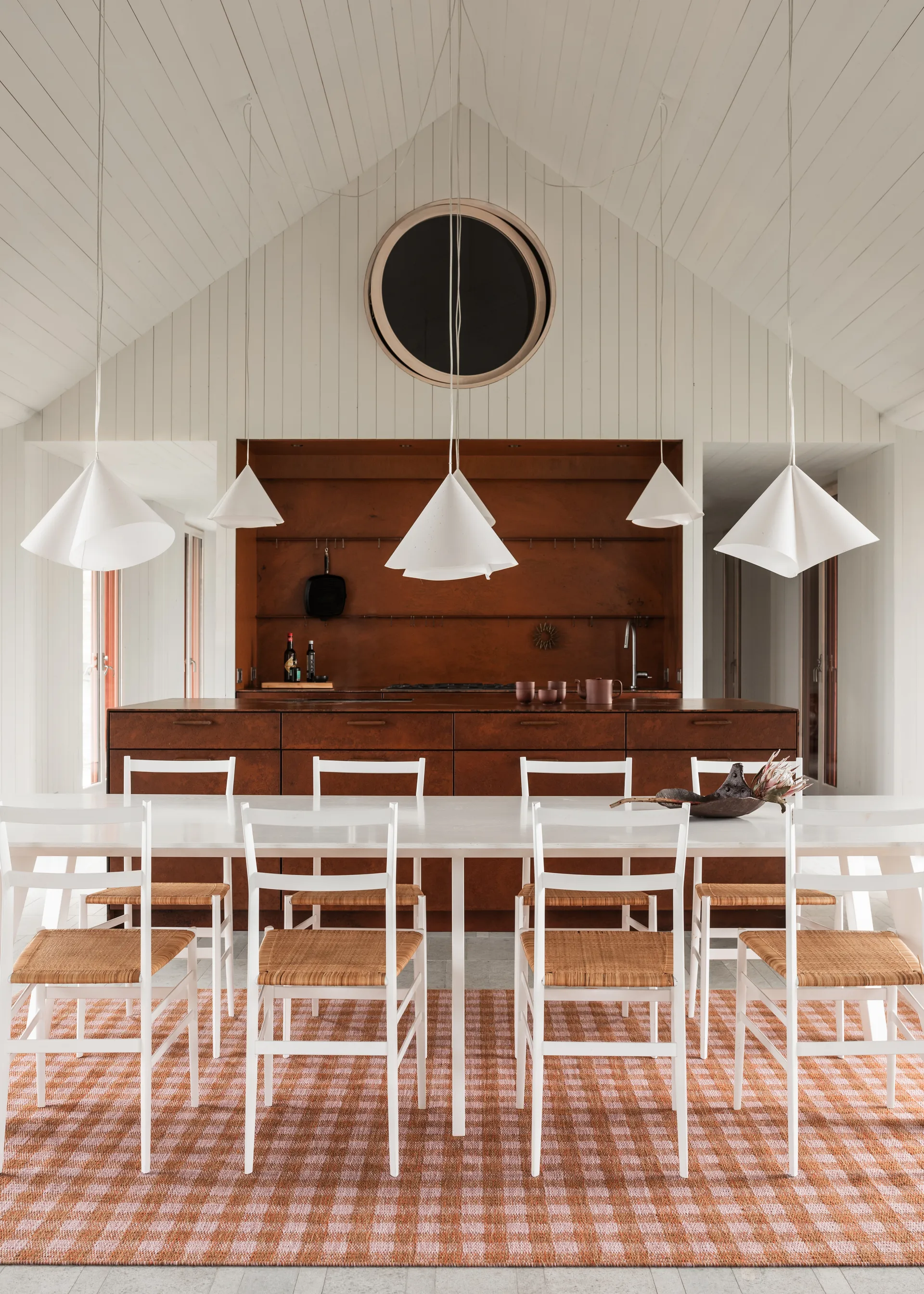 Vichy matta 240x350 cm, Mango Peach 461 Kasthall