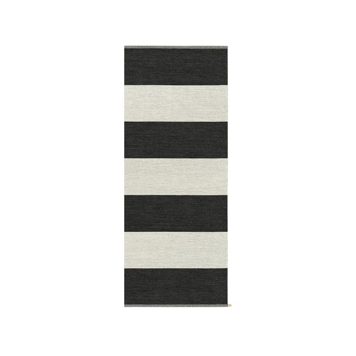 Wide Stripe Icon gångmatta - Midnight black 200x85 cm - Kasthall
