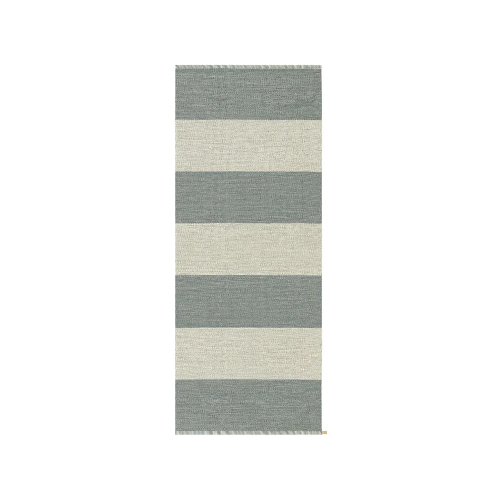 Wide Stripe Icon gångmatta, Polarized blue 200x85 cm Kasthall