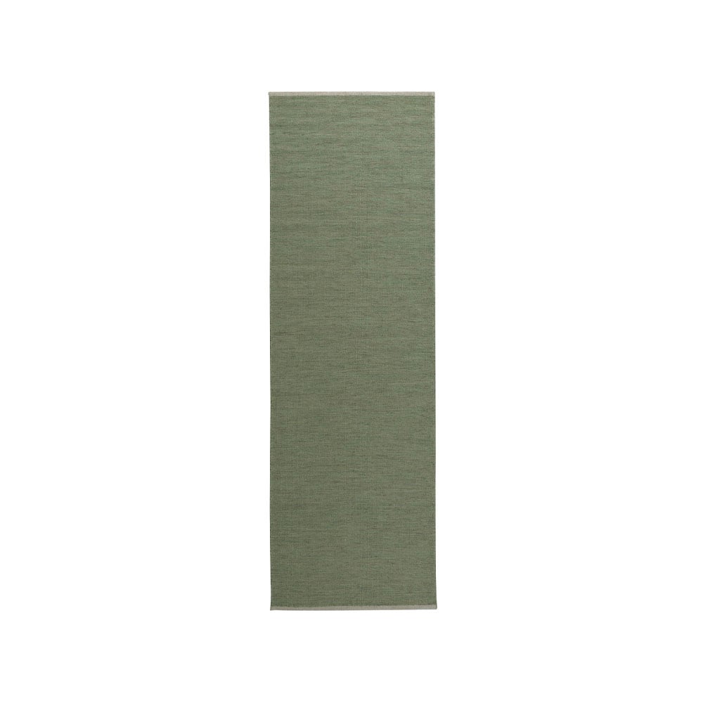 Kateha Allium gångmatta 80x250 cm willow green | Skandinavisk Design | Ullmattor | Grön