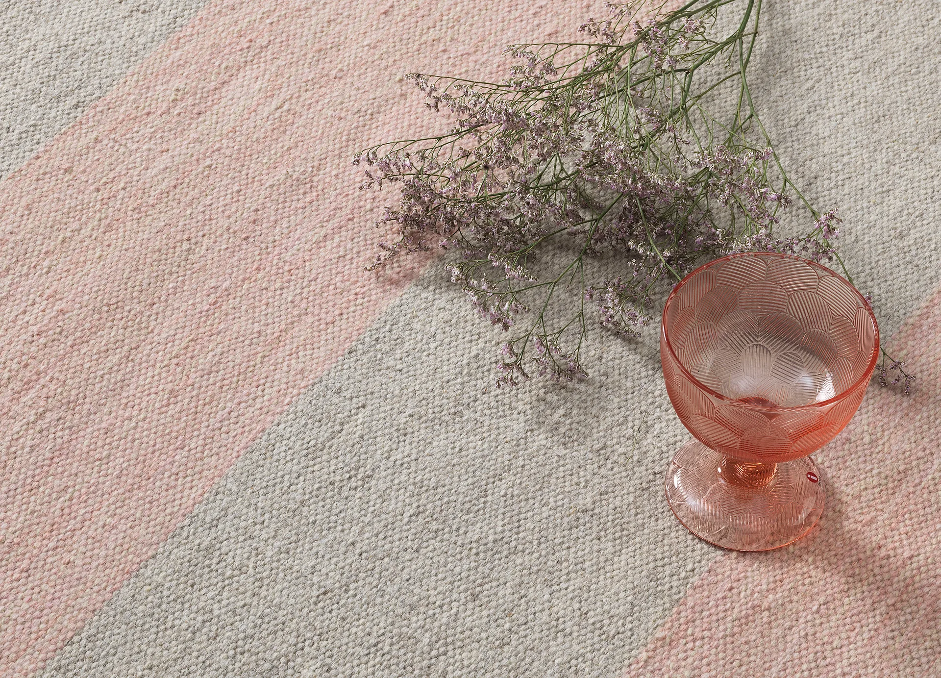 Allium Two Step gångmatta, Powder, 250x80 cm Kateha