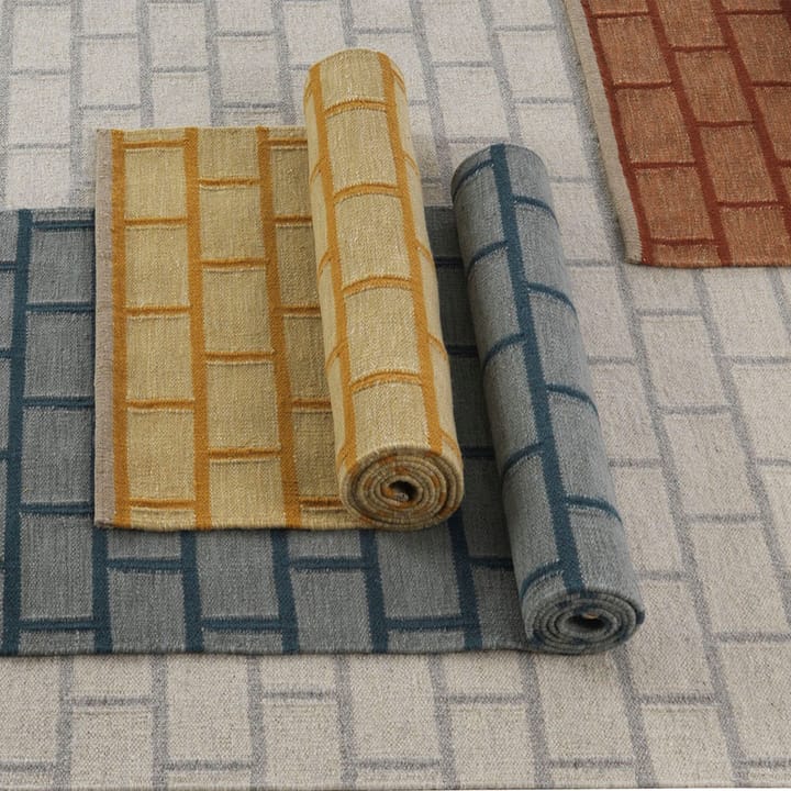 Brick gångmatta, light grey, 80x250 cm Kateha