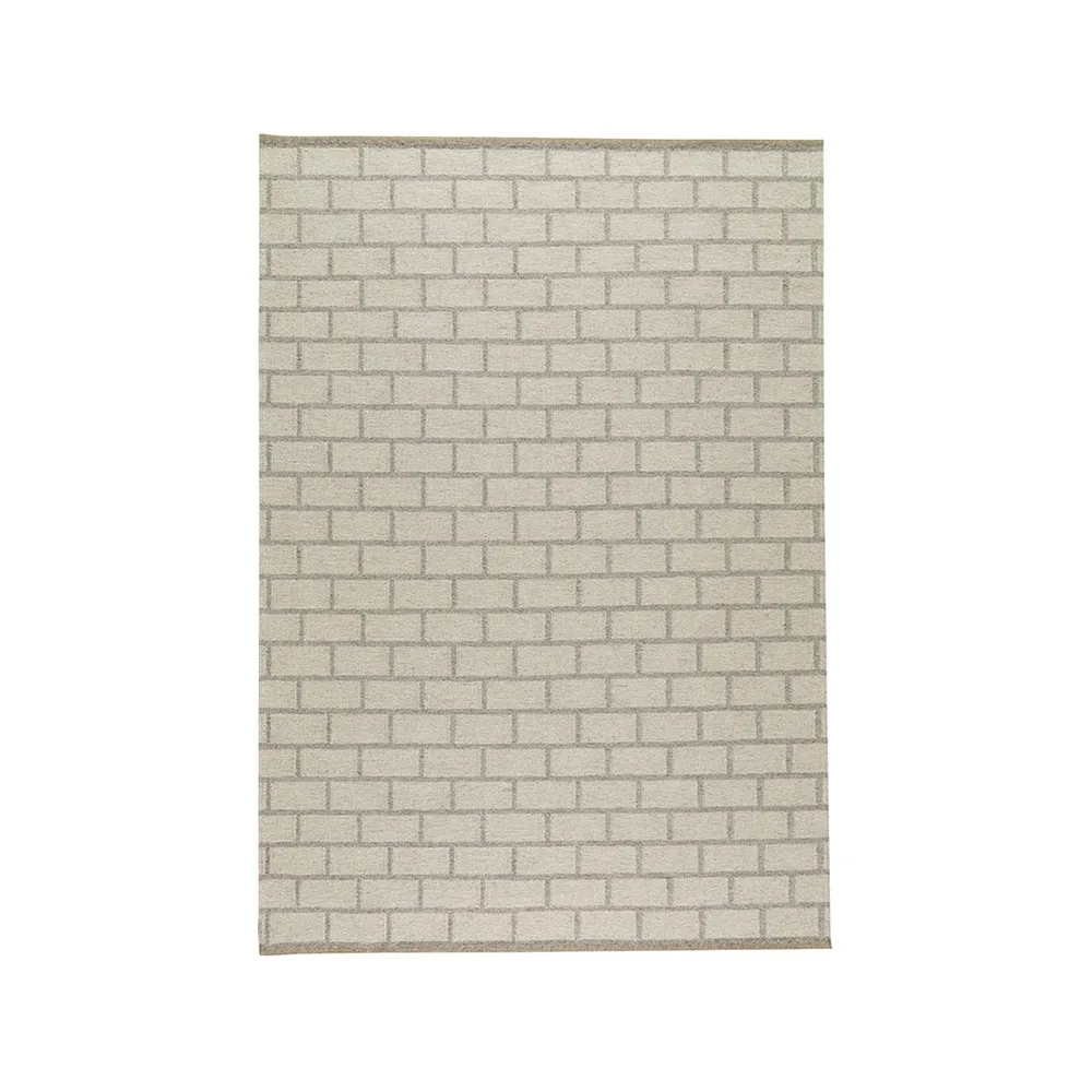 Kateha Brick matta Light grey, 170x240 cm