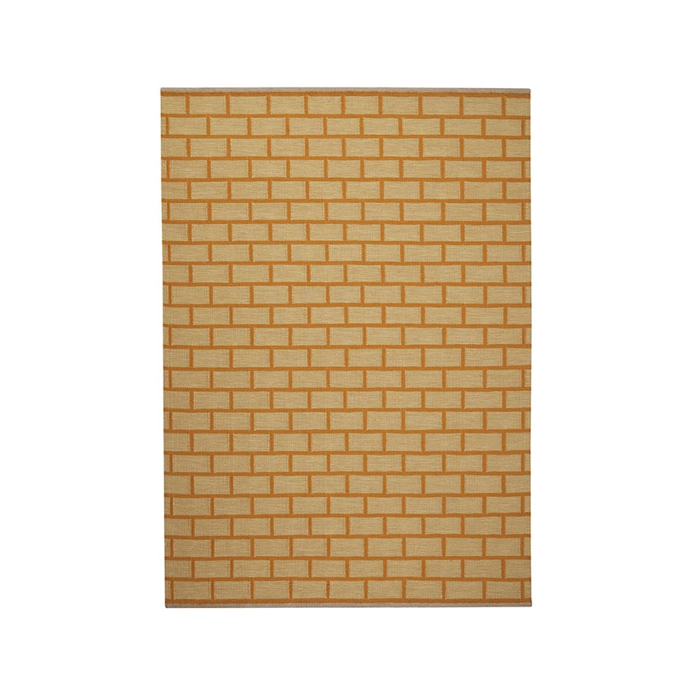 Kateha Brick matta Lion, 170x240 cm | Skandinavisk Design | Ullmattor | Gul